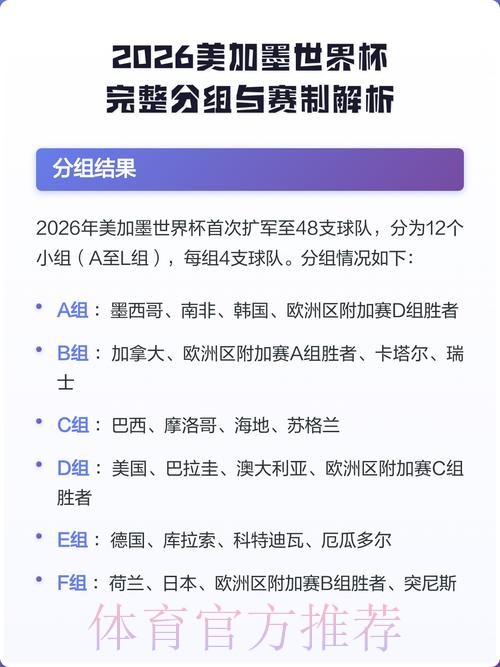 2026美加墨世界杯分析
